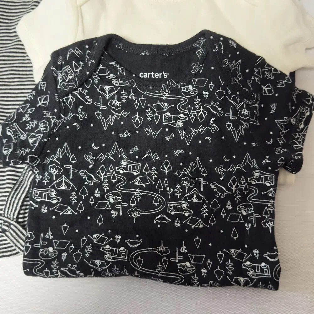 Carter's Baby Bodysuit Set 5 Pack Little Adventure Seeker Short Sleeve 6 Months